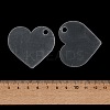 Transparent Acrylic Disc Big Pendants ZXFQ-PW0001-039J-3