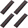 4Pcs PU Imitation Leather Universal Car Seat Belt Pads AJEW-CL0001-96B-1