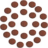 Painted Wood Cabochons WOOD-NB0001-30-1