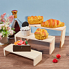 3-Tier Rectangle Wood Jewelry Display Risers ODIS-WH0038-06-6