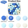 Rubberized Style Imitated Silicone Acrylic Beads MACR-PA0001-06C-02-2