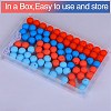 80Pcs 4 Style Round Silicone Focal Beads SIL-SZ0001-22L-4