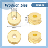 100Pcs Brass Bead KK-BC0013-53C-2