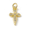 Brass Micro Pave Cubic Zirconia Charms ZIRC-F132-83G-1