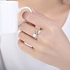 Brass Cuff Open Rings for Women WG87655-01-4