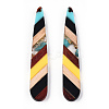 Transparent Resin & Walnut Wood Big Pendants RESI-E050-01B-E-3