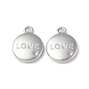 Tarnish Resistant 304 Stainless Steel Pendant Rhinestone Settings LS-STAS-C066-29P-2