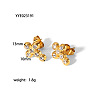 Vintage Cross 304 Stainless Steel Rhinestones Stud Earrings Set for Women UH6931-2-1