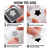 4Pcs 4 Styles Human PVC Plastic Clear Stamps DIY-CA0006-64H-7