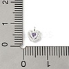 925 Sterling Silver Micro Pave Cubic Zirconia Pendants STER-Q002-02D-3