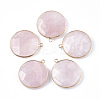 Natural Rose Quartz Pendants G-S344-54-1