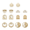  Jewelry 14Pcs 7 Style Brass Charms KK-PJ0001-26-2