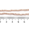 Electroplate Beads Strands X-EGLA-H104-01B-4