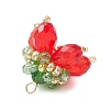Transparent Glass Pendants PALLOY-MZ00720-4