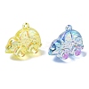 Electroplate Transparent UV Plating Acrylic Pendants OACR-I014-22-2