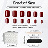 ABS Plastic Pure Color Press On False Nails MRMJ-WH20004-31B-2