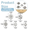 100Pcs 5 Styles Tibetan Style Zinc Alloy Connector Charms FIND-YW0008-94-2