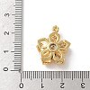 Brass Micro Pave Clear Cubic Zirconia Pendants ZIRC-D276-01G-B01-3