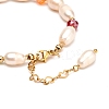Natural Pearl Beaded Bracelets for Mom Women Girl BJEW-TA00010-5
