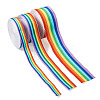 30M 3 Colors Rainbow Color Polyester Stripe Ribbons OCOR-TA0001-77-2