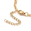 PVD Vacuum Plating 304 Stainless Steel Cable Chain Bracelet for Men Women BJEW-E031-05D-G-3