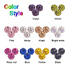 Polymer Clay Pave Rhinestone Beads RB-NB0001-07-4