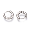 Tarnish Resistant 201 Stainless Steel Huggie Hoop Earrings EJEW-L256-05L-P-2