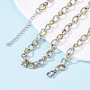 6MM 304 Stainless Steel Cuban Link Chain Necklaces for Women NJEW-B145-01GP-3
