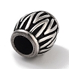 Retro 304 Stainless Steel European Beads STAS-L274-019AS-2