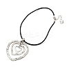 Alloy Pendant Necklaces LS-NJEW-K261-09A-AS-3