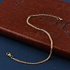 Brass Rope Chain Bracelets for Women BJEW-G735-08G-2