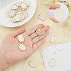 DIY Oval Wine Glass Charm Tags Making Kit DIY-SC0018-60-3