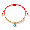 Evil Eye Brass Enamel Charm Bracelets LY1525-3-1