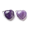 Natural Amethyst Pendants G-K371-02P-04-1