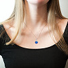 200Pcs 10 Color Transparent Frosted Glass Charms PALLOY-GO00001-6