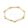 Handmade Polymer Clay Beads Stretch Bracelets Sets BJEW-JB06353-03-4