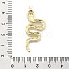 Snake Shape Alloy Rhinestone Pendants PALLOY-Q030-01A-3