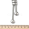 304 Stainless Steel Rectangle Lariat Necklaces NJEW-D333-02P-5