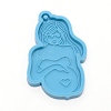 Mother's Day Theme DIY Pendants Food Grade Silicone Molds DIY-TAC0013-38-1