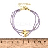 Polyester Multi-Strand Bracelets FB-CBA983F-02G-04-5