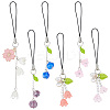 Lily of the Valley Acrylic Mobile Straps HJEW-AB00627-1