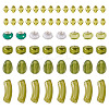 90Pcs 5 Styles Mixed Shapes Imitation Gemstone Acrylic Beads OACR-TA0004-68-3