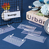 Rectangle PVC Price Tag Sign Label Holder LS-KY-WH0046-61-4