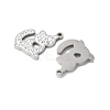 201 Stainless Steel Rhinestone Pendants STAS-V005-05P-01-2