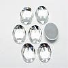 Acrylic Rhinestone Flat Back Cabochons GACR-Q011-30x40-02-1