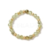 Natural Peridot Beaded Stretch Rings for Women RJEW-JR00868-08-2