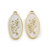 304 Stainless Steel Enamel Pendants STAS-L302-14G-1