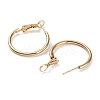Ring 304 Stainless Steel Hoop Earrings for Women Men EJEW-B049-02A-G-2