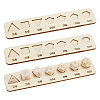 1 Set 3Pcs Wooden Dice Organizer Jewelry Trays ODIS-BC0001-15-1-1