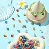 50Pcs 10 Colors ABS Plastic Imitation Pearl Charms KY-YW0001-84G-3